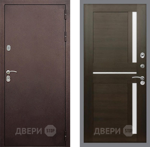 Входная металлическая Дверь Стоп КЛАССИК Медь СБ-18 Венге в Сергиев Посад
