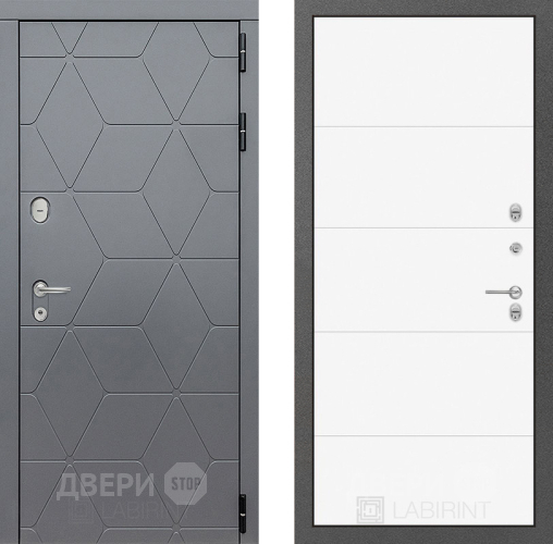 Дверь Лабиринт (LABIRINT) Cosmo 13 Белый софт в Сергиев Посад