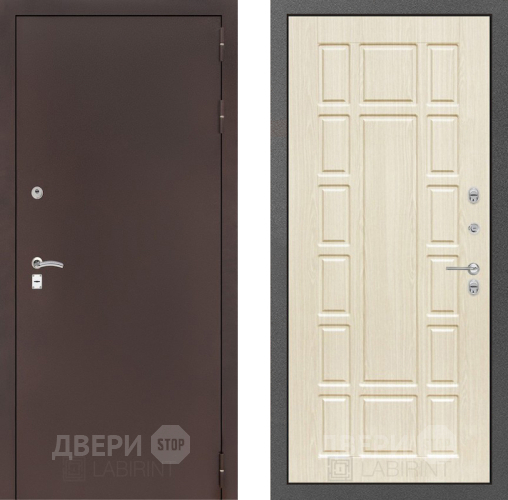 Дверь Лабиринт (LABIRINT) Classic антик медь 12 Беленый дуб в Сергиев Посад