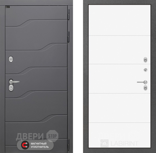 Дверь Лабиринт (LABIRINT) Ривер 13 Белый софт в Сергиев Посад
