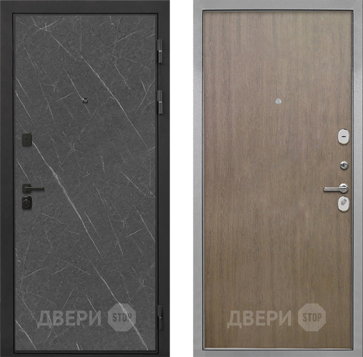 Входная металлическая Дверь Интекрон (INTECRON) Профит Black Гранит Лава Оникс Гладкая шпон Венге коричневый в Сергиев Посад