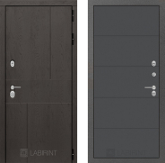 Дверь Лабиринт (LABIRINT) Urban 13 Графит софт